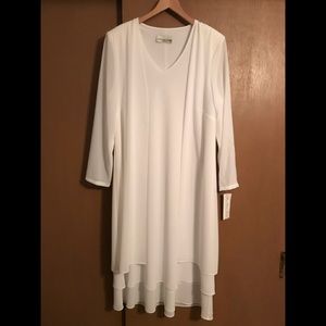 Brand New All White 1-Piece Formal Dress.